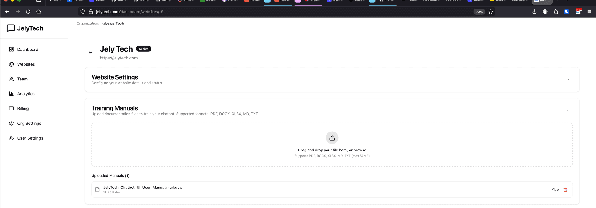 JelyTech - AI-Powered Chatbot Platform - Image 4