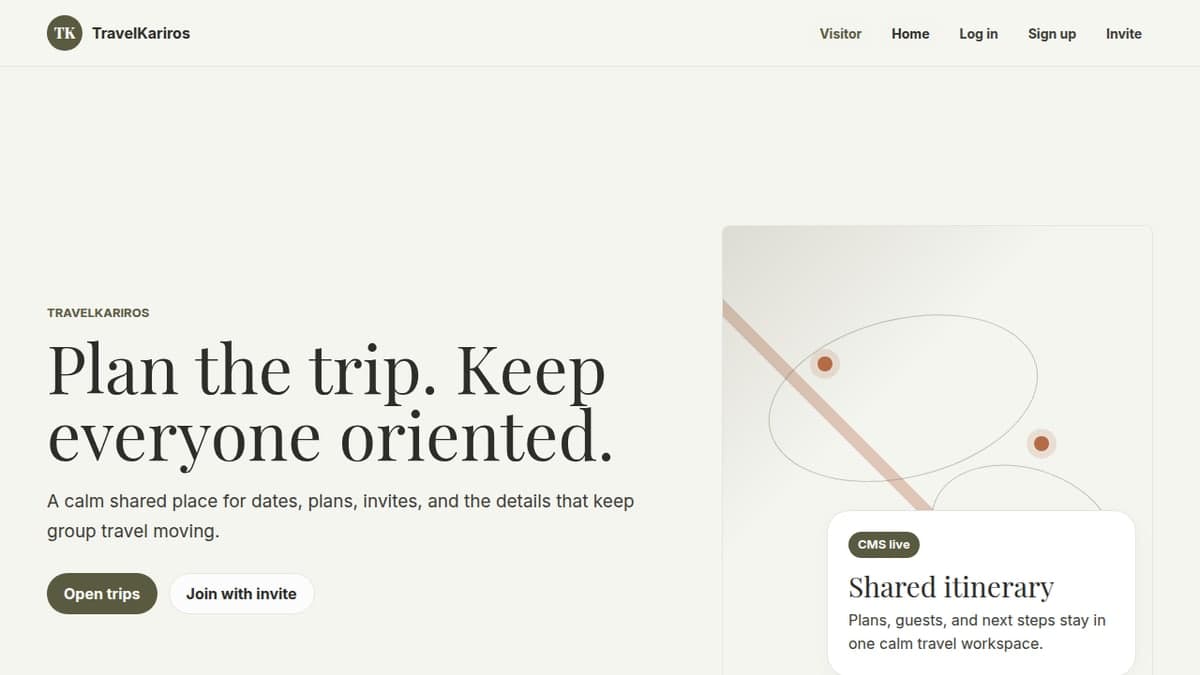 TravelKariiros - Private Group Trip Planning Platform