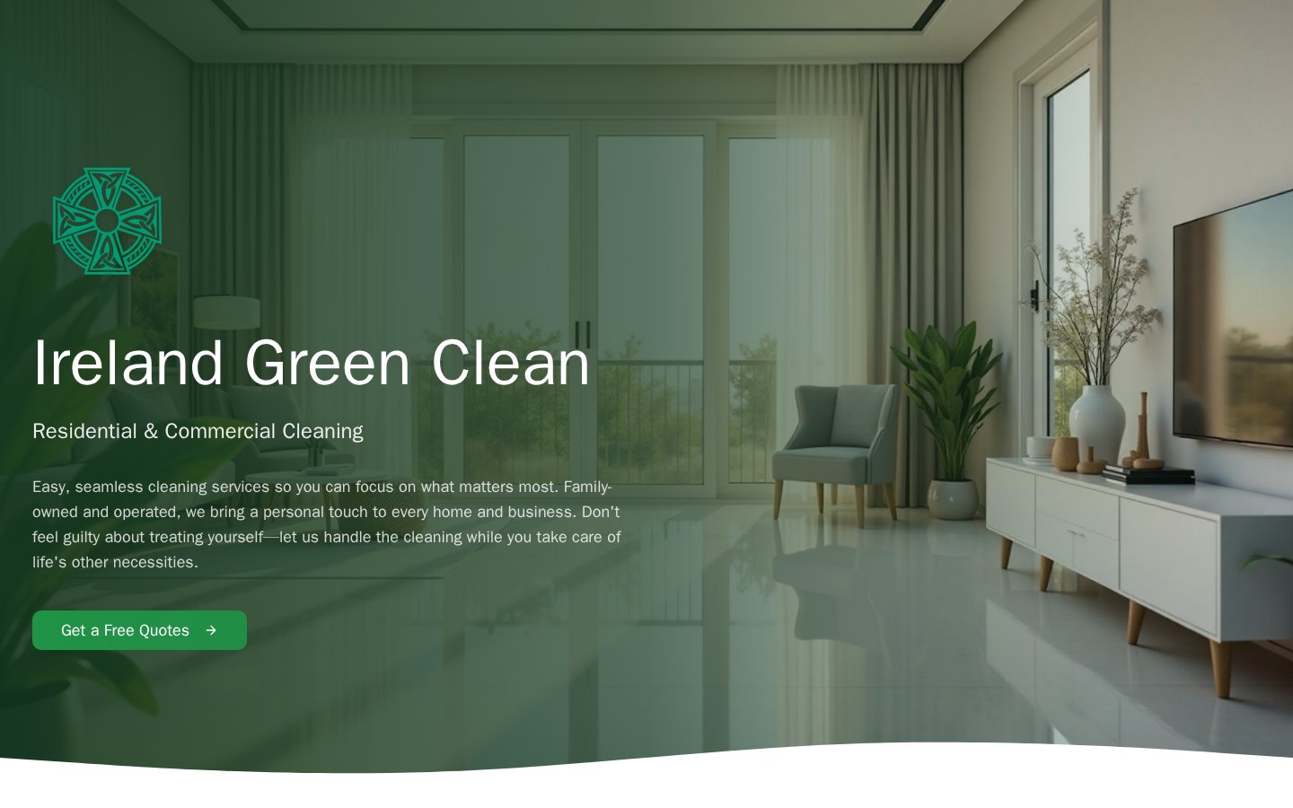Ireland Green Clean website preview