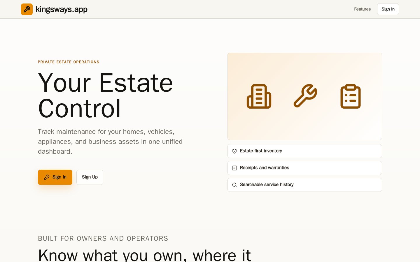 Kingsways website preview